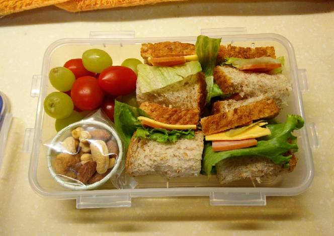 Resep Honey Baked Ham Sandwich Lunchbox