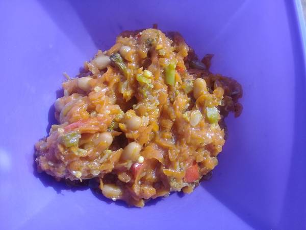 Broccoli and cauliflower chakalaka
