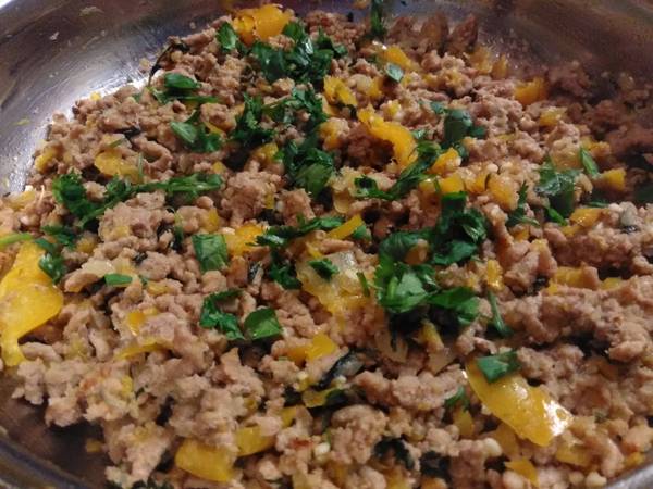 One Pan Ground Turkey and Peppers