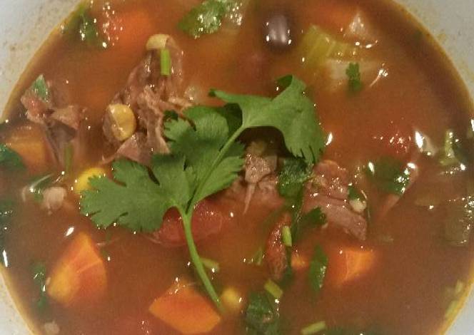 Resep 100 calorie Mexican Braised Beef Soup