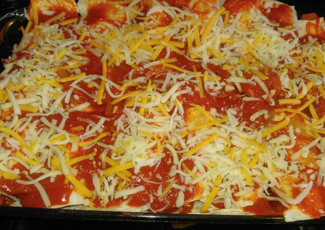 Resep Mandys chicken enchiladas Resep Mandys chicken enchiladas