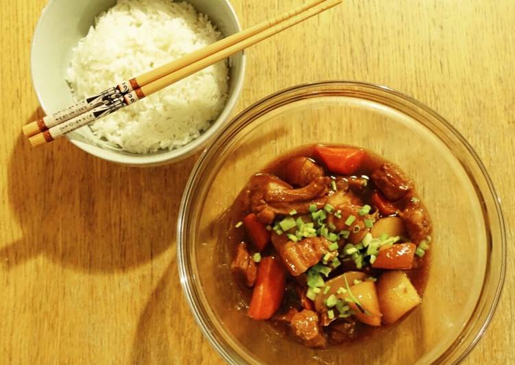 Braised Pork in Brown Sauce Recipe by shuangpignon Cookpad