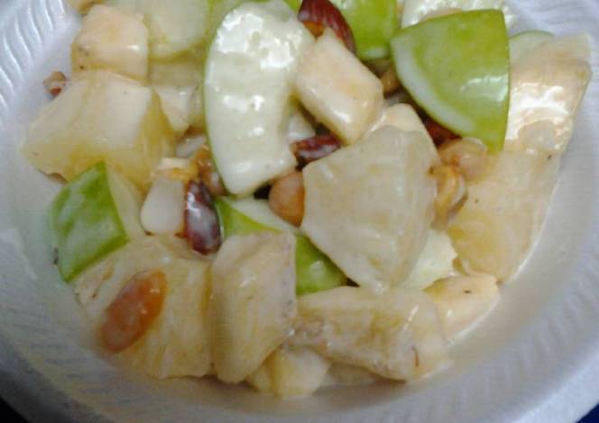 Resep Apple pineapple banana salad