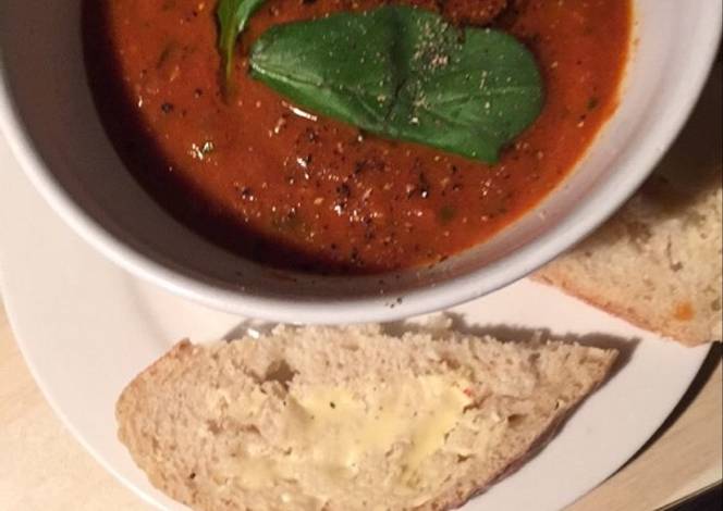 Resep Roasted tomato and fennel soup Resep Roasted tomato and fennel soup