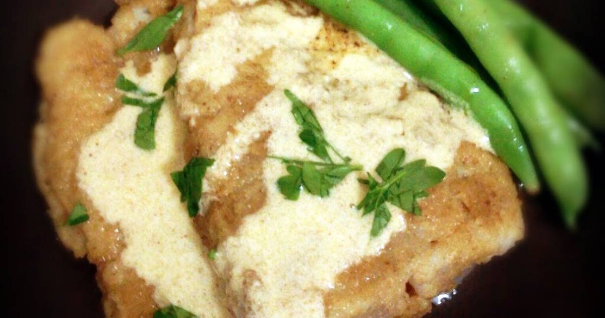 Cream Dory Fillet with Butter Cream Sauce Recipe by  