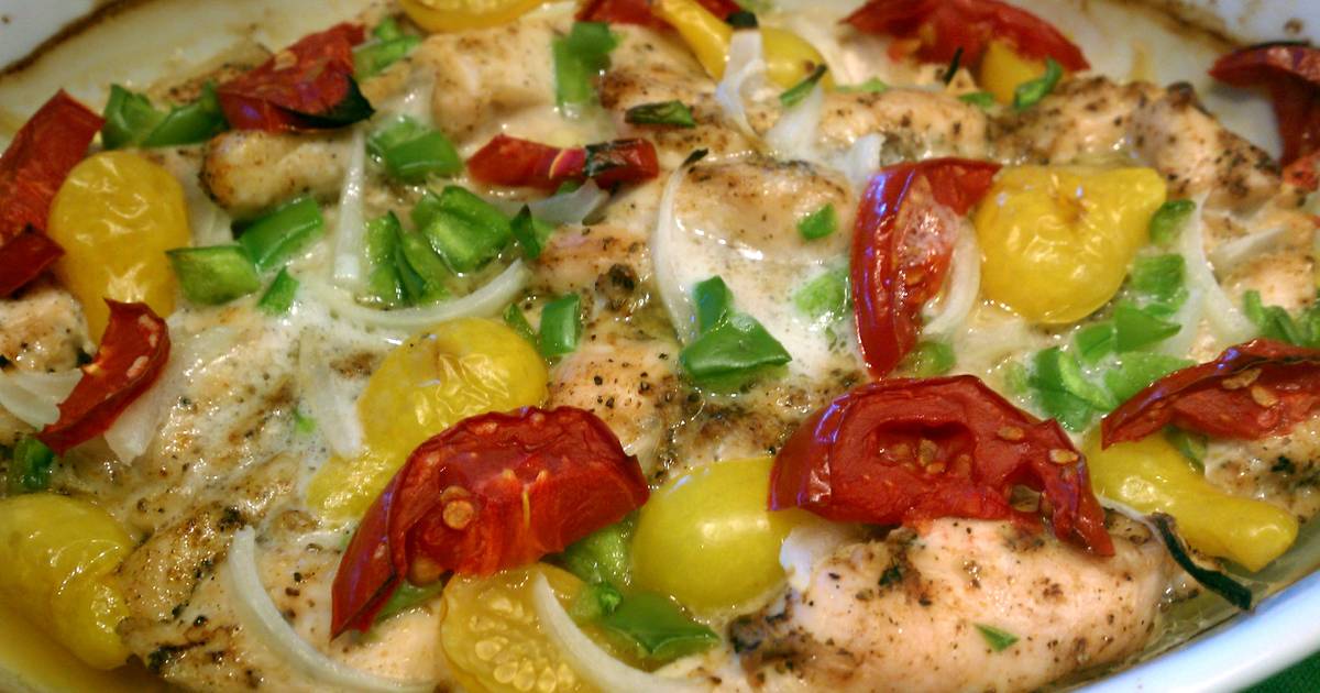 Garden Chicken Recipe by Bassett_hill Cookpad