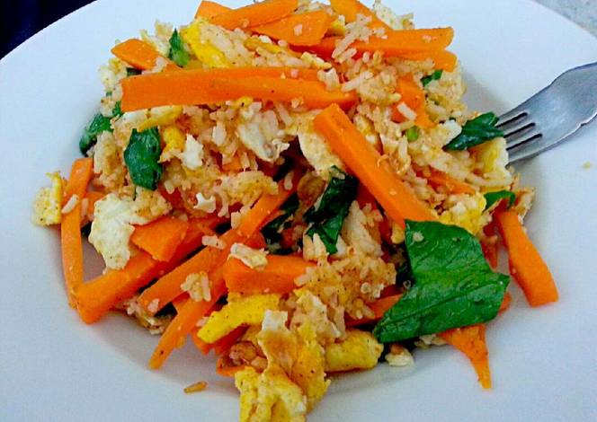 Resep Stir fried rice and veggies Resep Stir fried rice and veggies