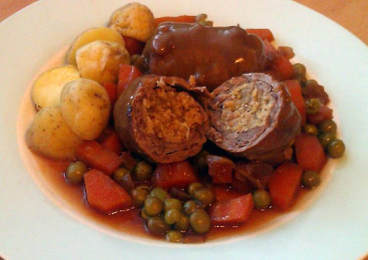 Vickys Scottish Beef Olives with Onion Gravy, GF DF EF SF NF Recipe by