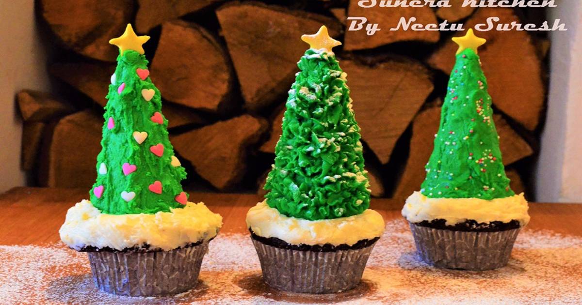 Christmas Tree Cupcakes Christmas Tree Cupcakes