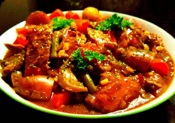 Resep Mike's Beef Stew & Baguettes