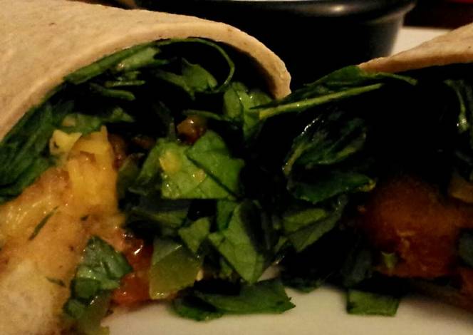 Resep Chicken Fajita Salad Wrap Resep Chicken Fajita Salad Wrap