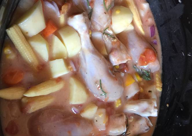 Resep Easy Chicken Casserole in Crockpot