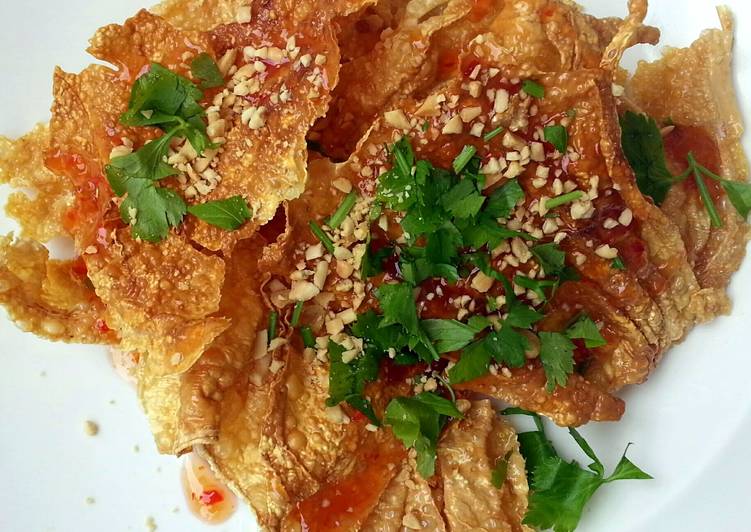 Crispy Fried Bean Curd Vegan Appetizer In A Minute Recipe by Lee Goh