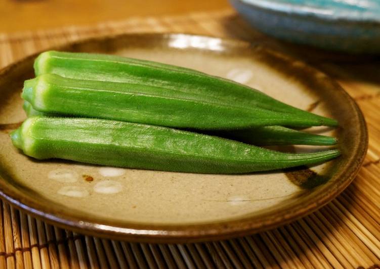 How To Prepare Boil Okra Recipe By Cookpad Japan Cookpad   Photo 