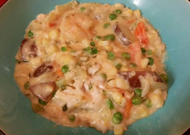 Resep Fish and Shrimp Potpie