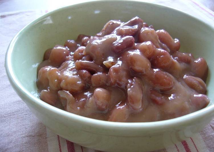 My Mashed Sweet Red Kidney Beans Recipe by cookpad.japan Cookpad