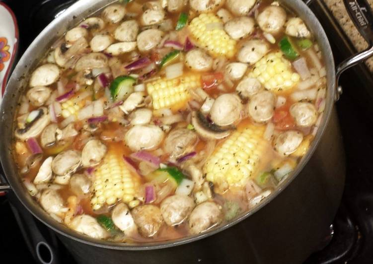 Yum Yummy vegetable soup Recipe by crystalene.cook Cookpad