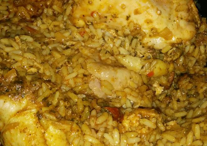 Resep Cajun chicken rice