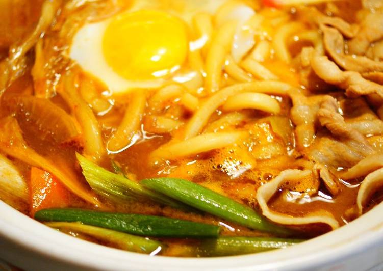 Miso Udon Noodle Hot Pot Recipe by cookpad.japan Cookpad