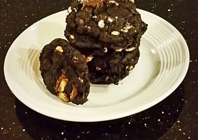 Resep Chocolate Peppermint Crunch Cookies