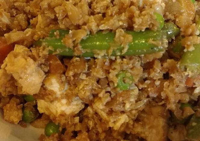 Resep Cauliflower fried "rice"!!