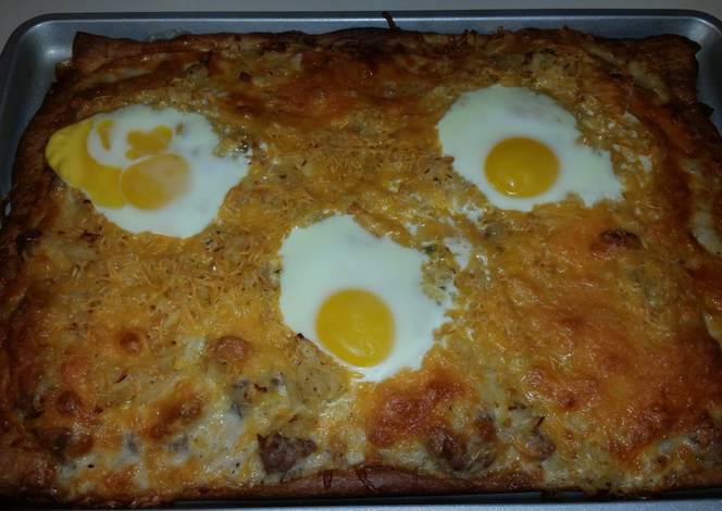 Resep Country Breakfast Pizza