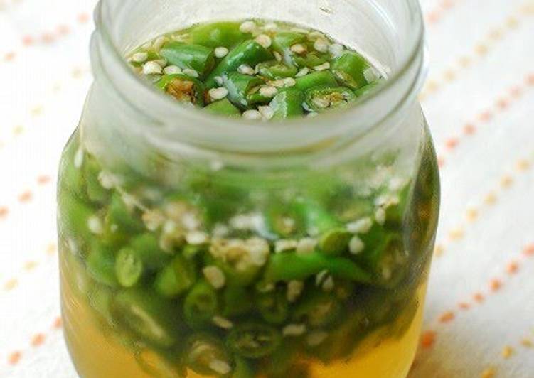 Vinegar Pickled Green Chili Peppers Recipe by cookpad.japan Cookpad