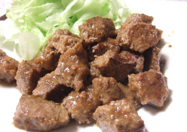 Diced Steak with Delicious Sauce Recipe by cookpad.japan Cookpad