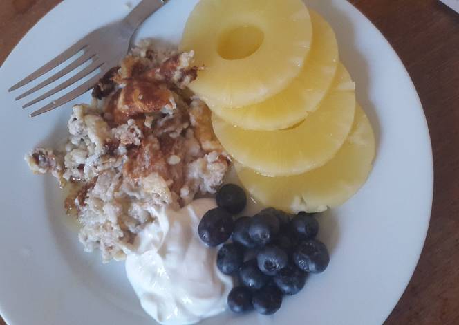 Resep Banana Egg White Pancakes with Fruit Resep Banana Egg White Pancakes with Fruit