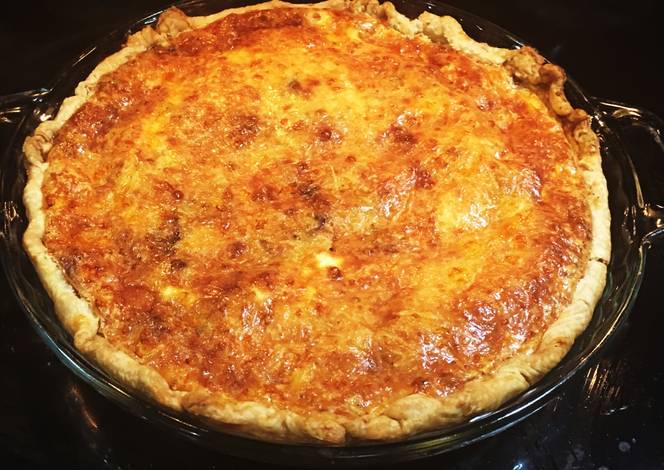 Resep Mushrooms, Sausage & Onion Quiche Resep Mushrooms, Sausage & Onion Quiche