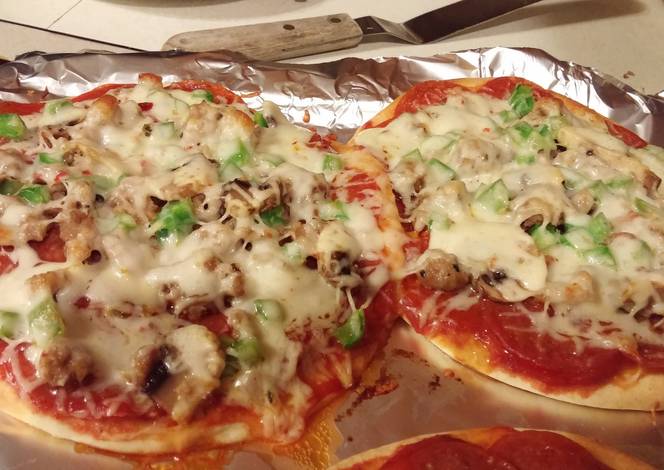 Resep Flatbread Pizza Super Supreme