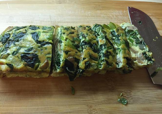 Resep Green Spinach Eggs Loaf