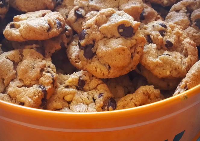Resep Vegan peanut butter chocolate chips cookies Resep Vegan peanut butter chocolate chips cookies