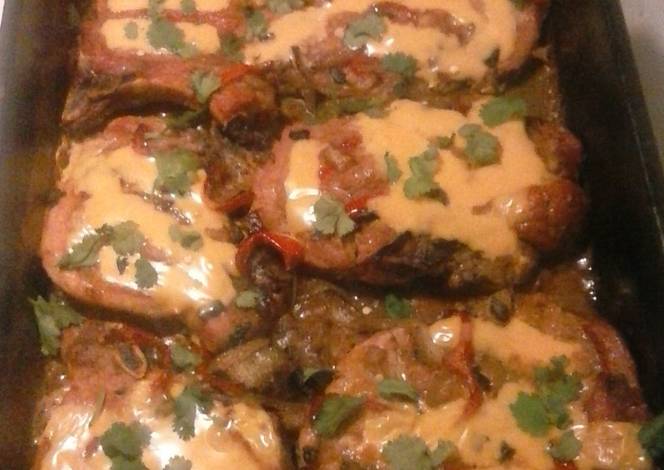 Resep Mexican style smothered pork chops