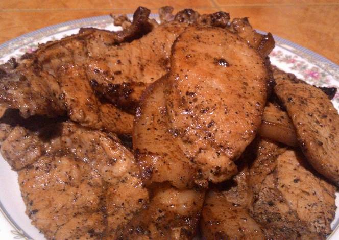 Resep Juicy Pan Fried Porkchops