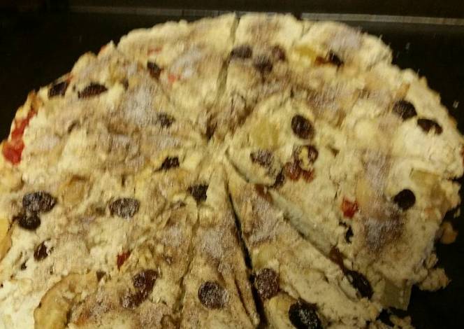 Resep Fruited Oat Scones Resep Fruited Oat Scones