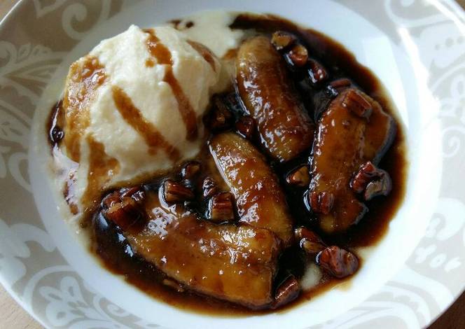 Resep Vickys Bananas Foster