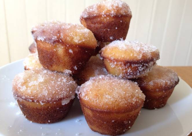 Resep Jam-Doughnut Mini Muffins Resep Jam-Doughnut Mini Muffins