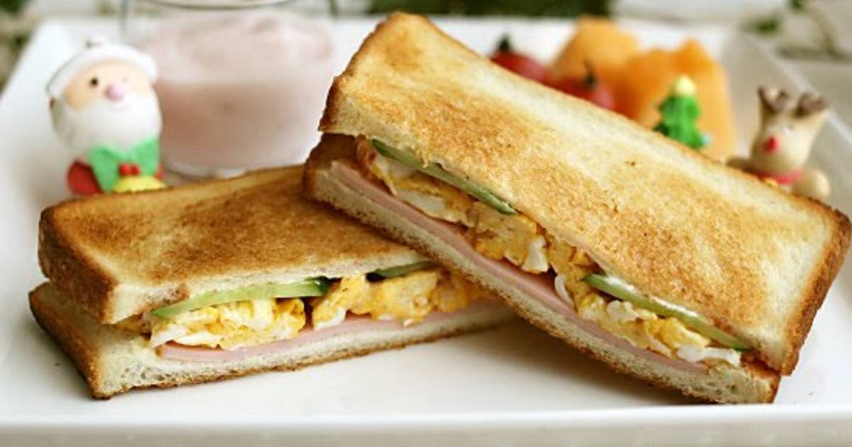 Ham, Egg & Cucumber Sandwich Recipe by cookpad.japan Cookpad