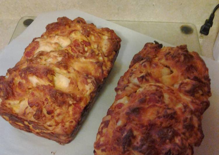 Cheese & Pepperoni Bread Recipe by momwhats4dinner Cookpad