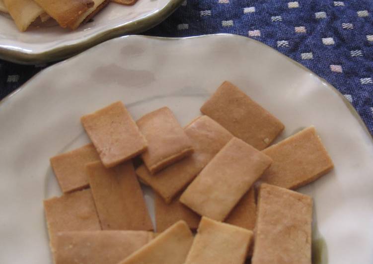 NonOil Ginger Rice Crackers made with Rice Flour Recipe by cookpad