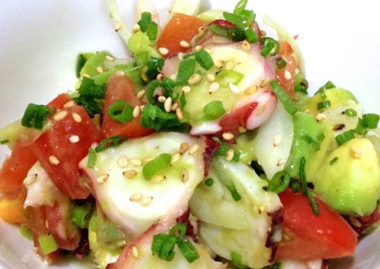 Hawaiian Octopus Poke Recipe By Cookpad Japan Cookpad   Hawaiian Octopus Poke Recipe Main Photo 