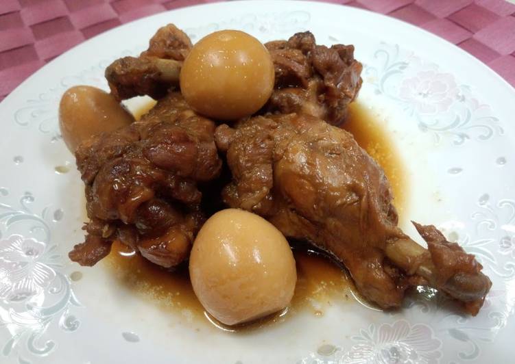Chicken Drumsticks Stewed with Black Vinegar and Star Anise in a Pressure Cooker Recipe by