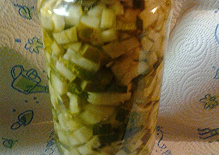 Sweet Pickled Cubes Recipe By Skunkmonkey101 Cookpad
