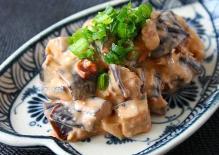 Microwaved Doubanjiang Mayo Spicy Eggplant Recipe by cookpad.japan Cookpad