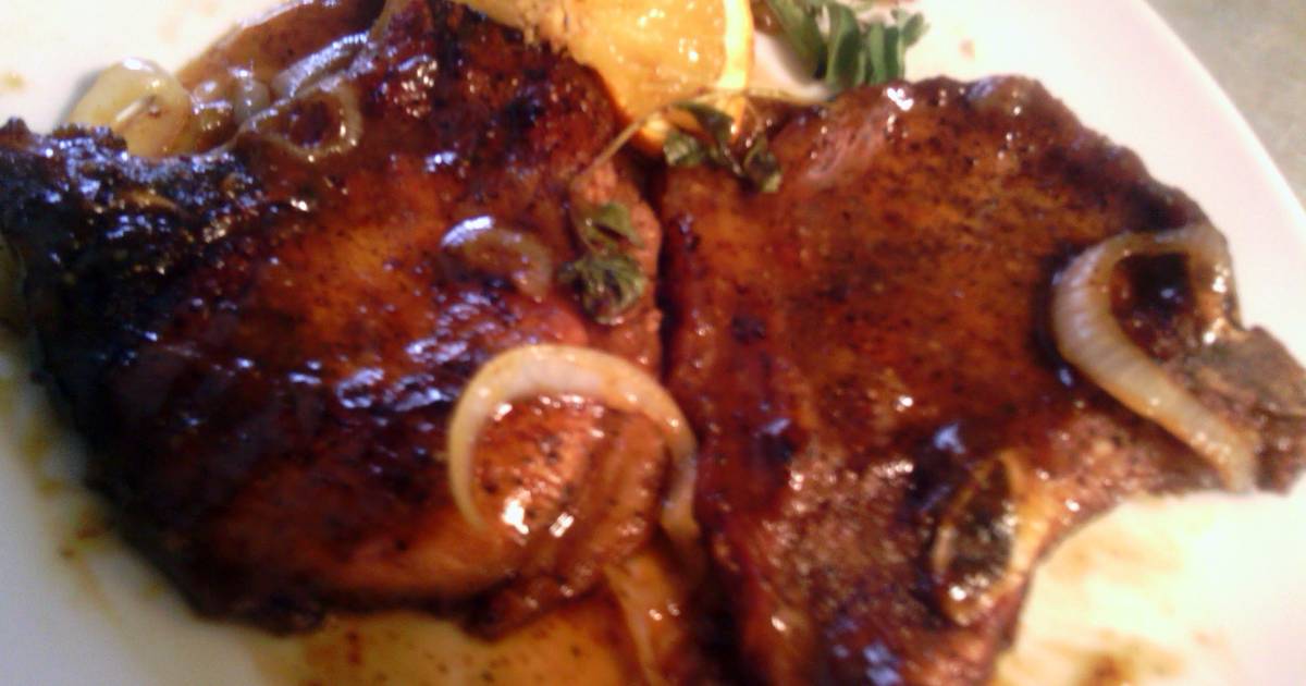 Orange Glazed Pork Chops Recipe By Brenda Castillo Cookpad