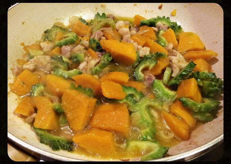 AMIEs "KALABASA (squash) with AMPALAYA" Recipe by Armilie Cookpad