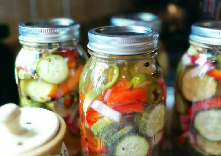 Spicy Dill Pickles with Jalapenos Recipe by LiquidBreadMan 