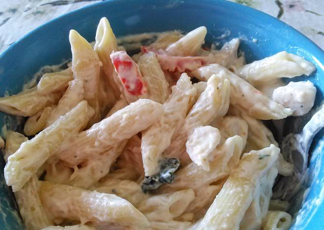 Resep A's Chicken Florentine and pasta