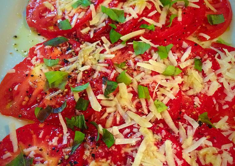 Sliced Tomato Salad Recipe by CoolJewel - Cookpad
